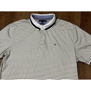 Vint Tommy Hilfiger Slim Fit Coupe Etrodite Multicolor Stripe Polo Shirts Sz XXL